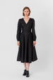 Bridget Dress, Long Sleeve,#color_black-pansy