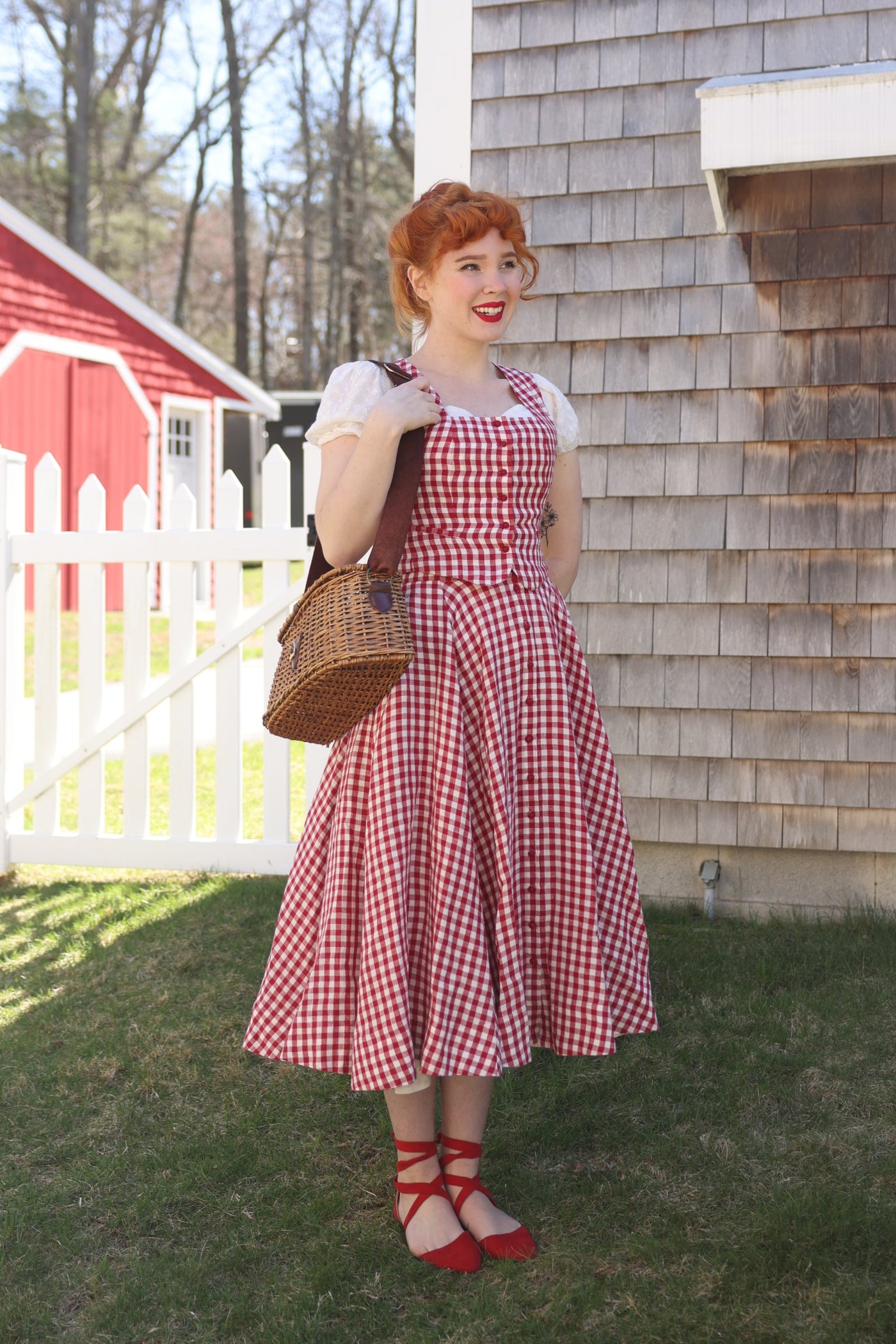 Second Breakfast Vest, Sleeveless#color_red-gingham