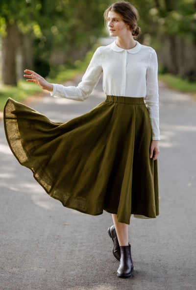 Classic Skirt, Rosemary Green#color_rosemary-green