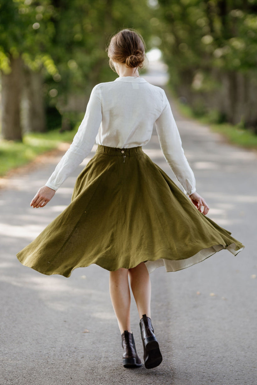 Classic Skirt, Rosemary Green#color_rosemary-green