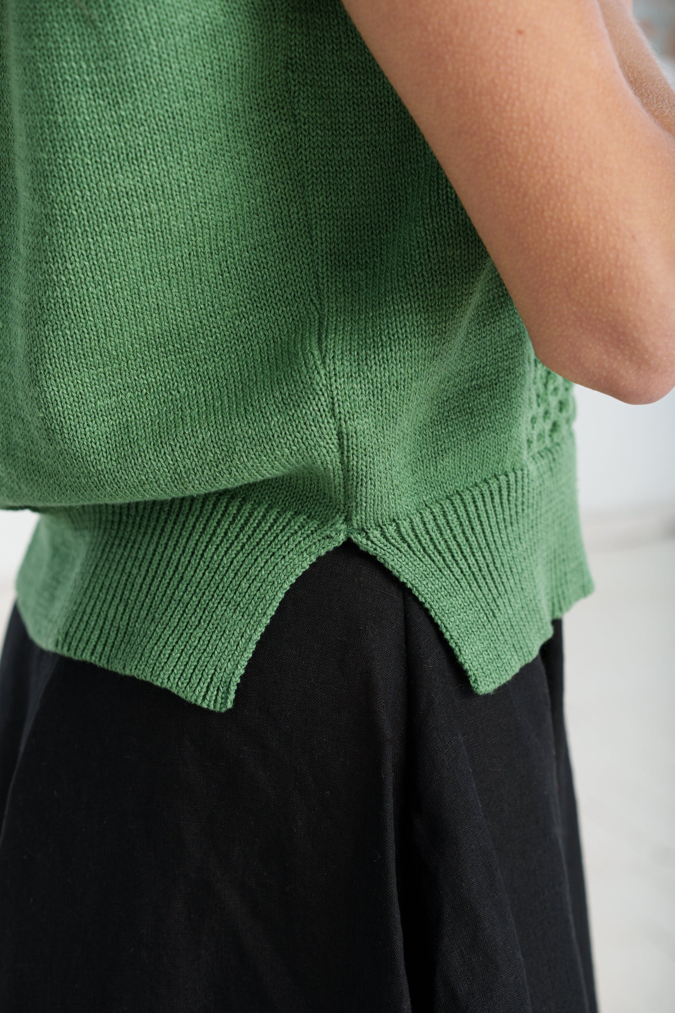 Elaine Vest, Sleeveless, Matcha Latte #color_matcha-latte