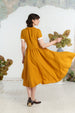 Classic Dress, Short Sleeve, Marigold#color_marigold