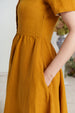Classic Dress, Short Sleeve, Marigold#color_marigold