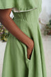 Maxi Wrap Dress, Butterfly Sleeve, Matcha Latte
#color_matcha-latte