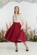 Classic Skirt, Marsala Red
#color_marsala-red