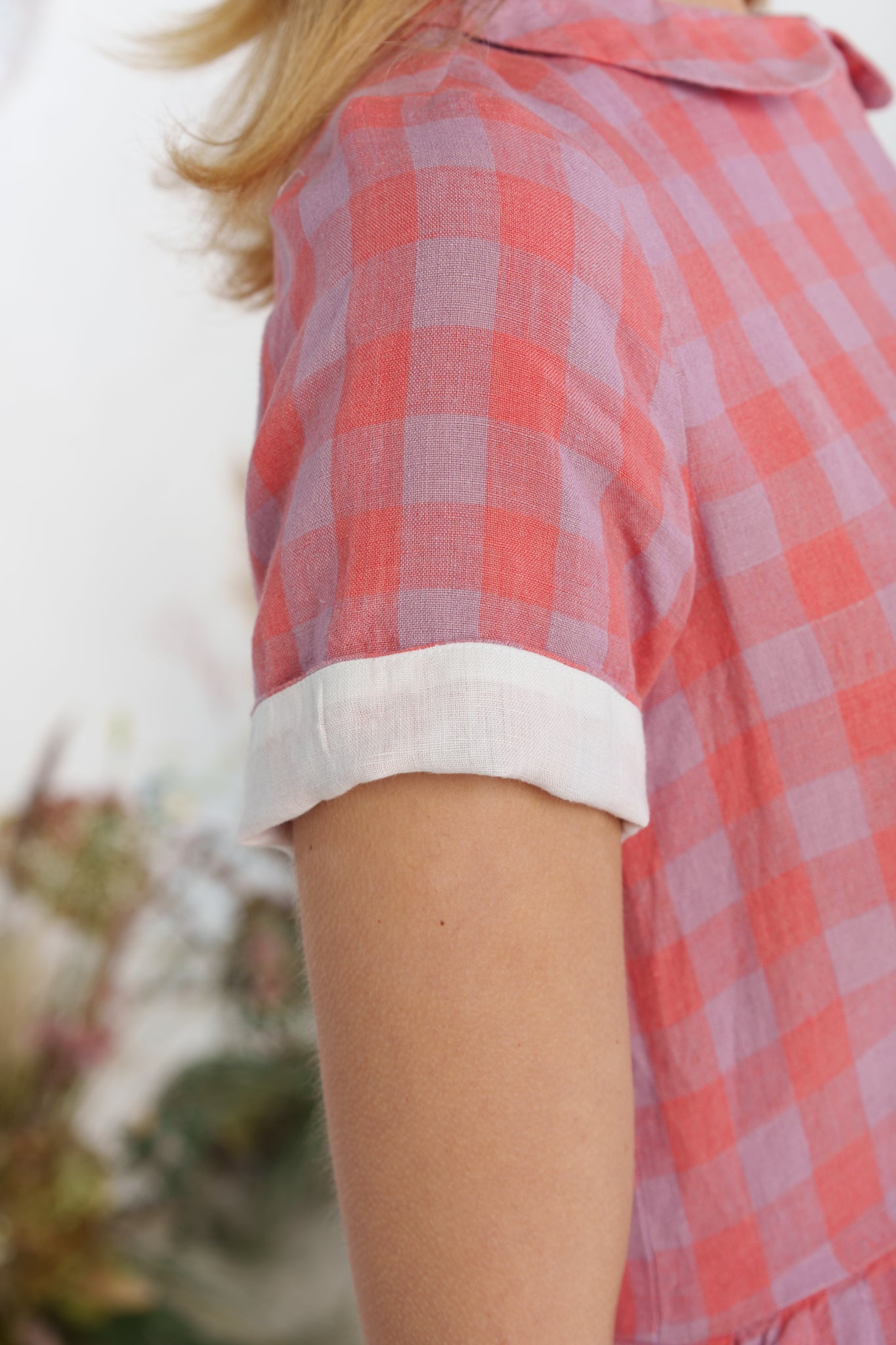 Classic Dress, Short Sleeve, Pink Gingham
#color_pink-gingham