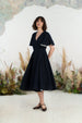 Wrap Dress, Butterfly Sleeve, Night Navy
#color_night-navy