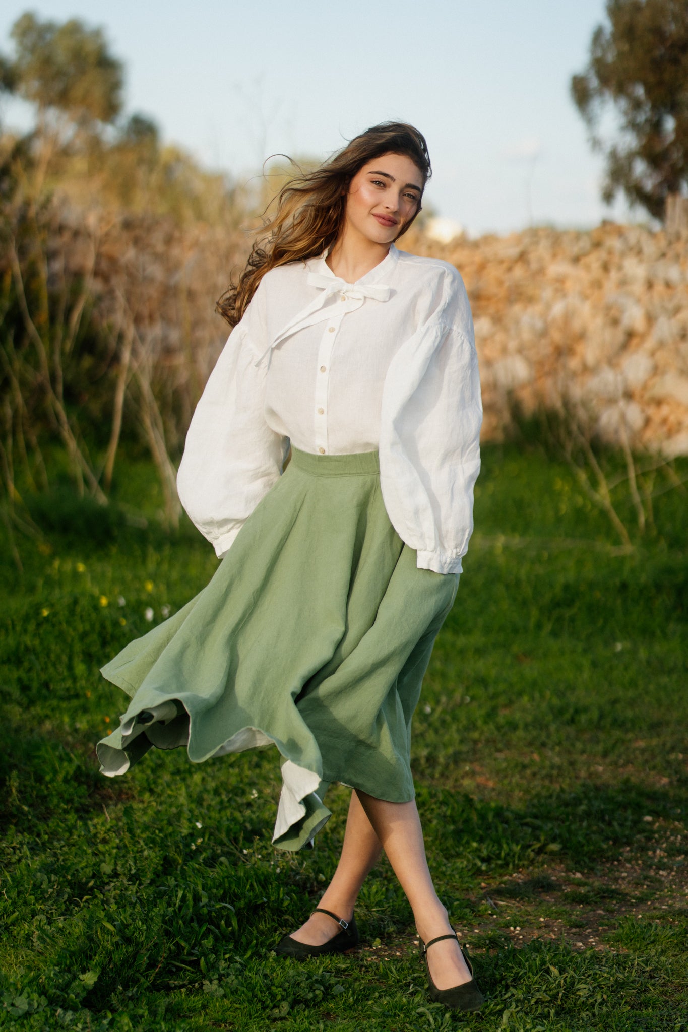 Classic Skirt, Matcha Latte
#color_matcha-latte